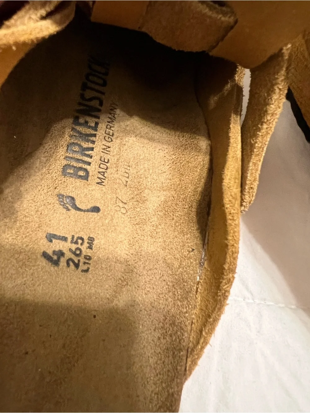 Birkenstock Boston Corduroy Suede Clog Light Brown Men’s 41